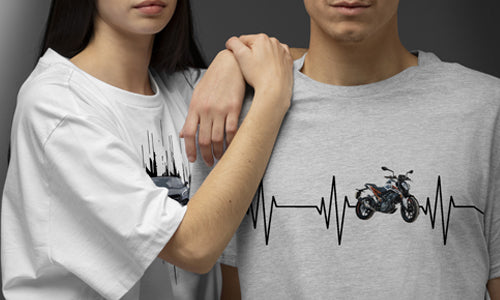 Personalisiere jetzt dein T-Shirt mit Motorrad-, Auto- oder LKW-Design – inklusive Wunsch-Kennzeichen!